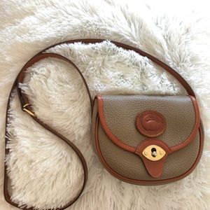 Dooney & Bourne All Weather Leather Duck Small Cross-body bag in Tan